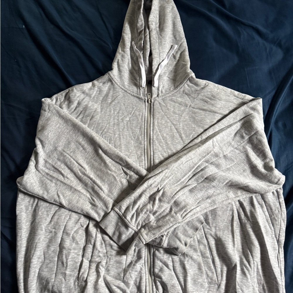 H&M Light Gray Zip-Up Men's Sweater
